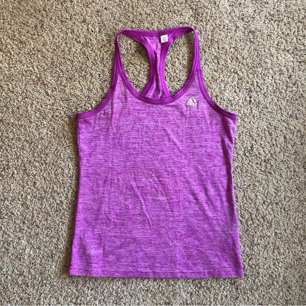 Women’s Adidas Magenta Summer Lightweight Racerback Tank Top size XS